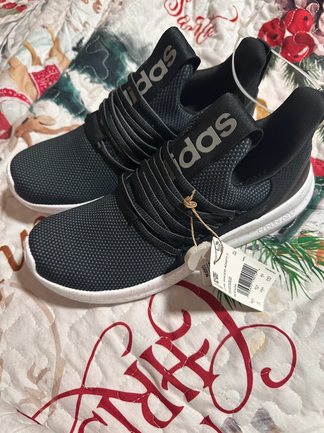 Adidas Lite Racer Adapt 7.0 Black Running Shoes - photo 2