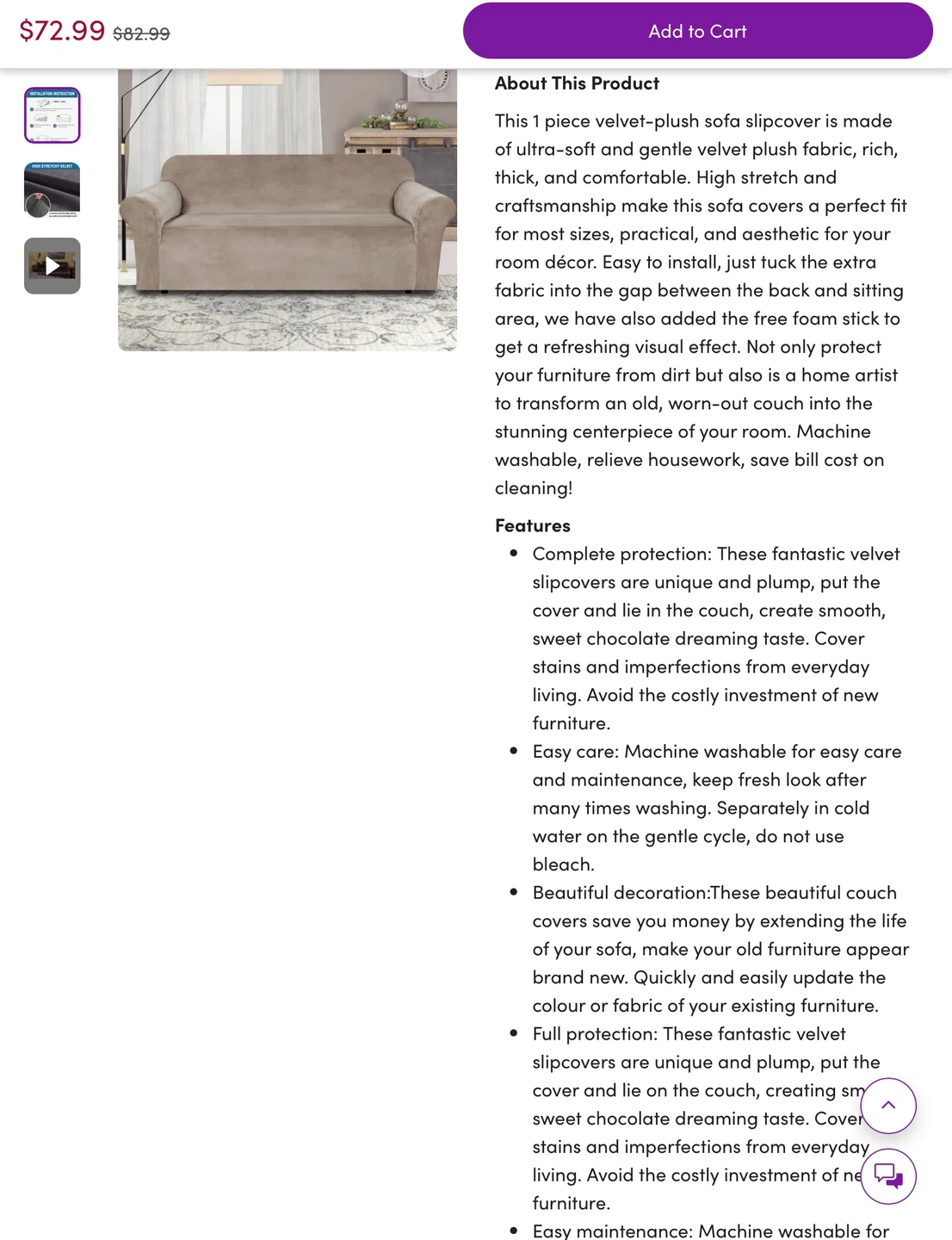 2-3 seater large comfy couch cover - photo 2