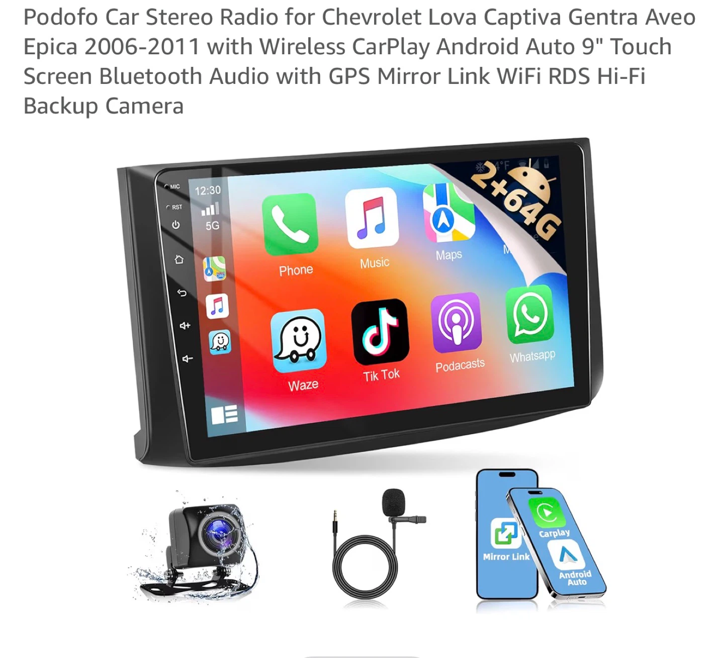 Stereo Radio Chevrolet Lova Captiva Gentra Aveo Epica 2006-2011