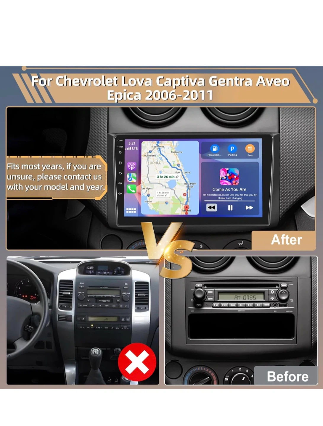 Stereo Radio Chevrolet Lova Captiva Gentra Aveo Epica 2006-2011 - photo 2