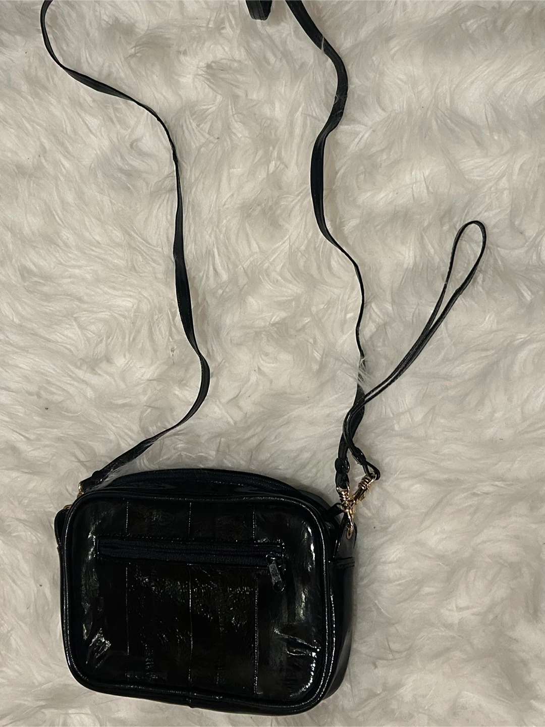 Black Genuine EEL leather crossbody bag - photo 2