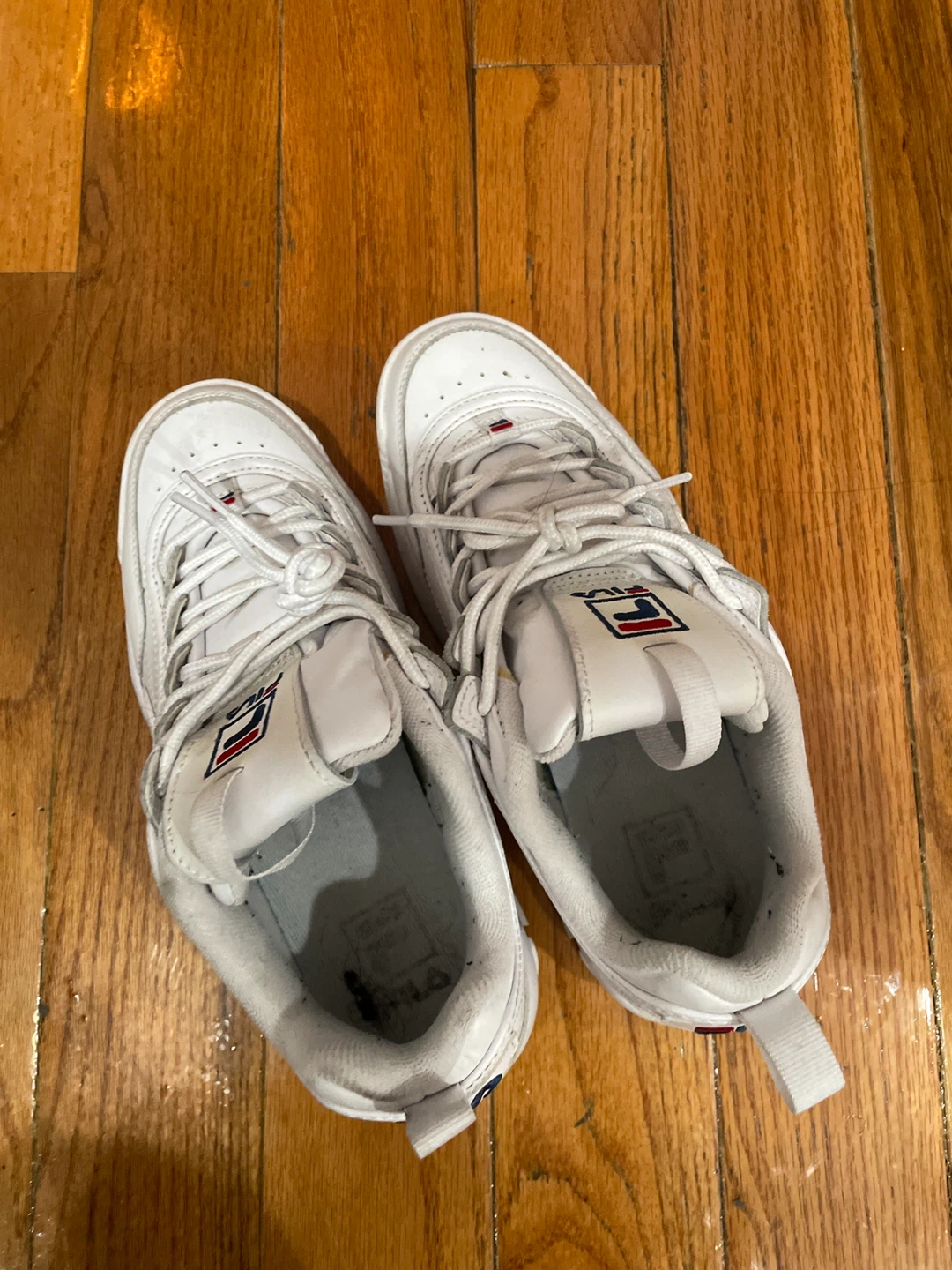 White Fila Disruptor Sneakers - photo 3