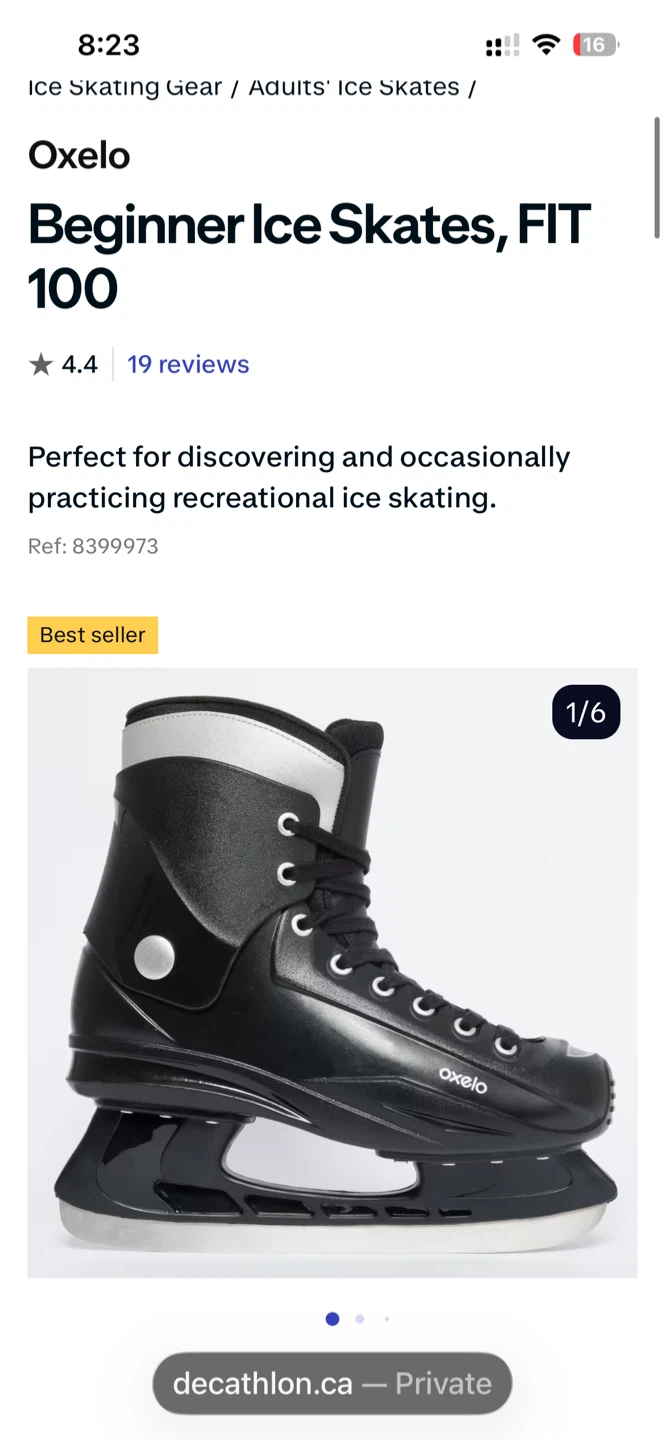 Decathlon Ice Skates 44
