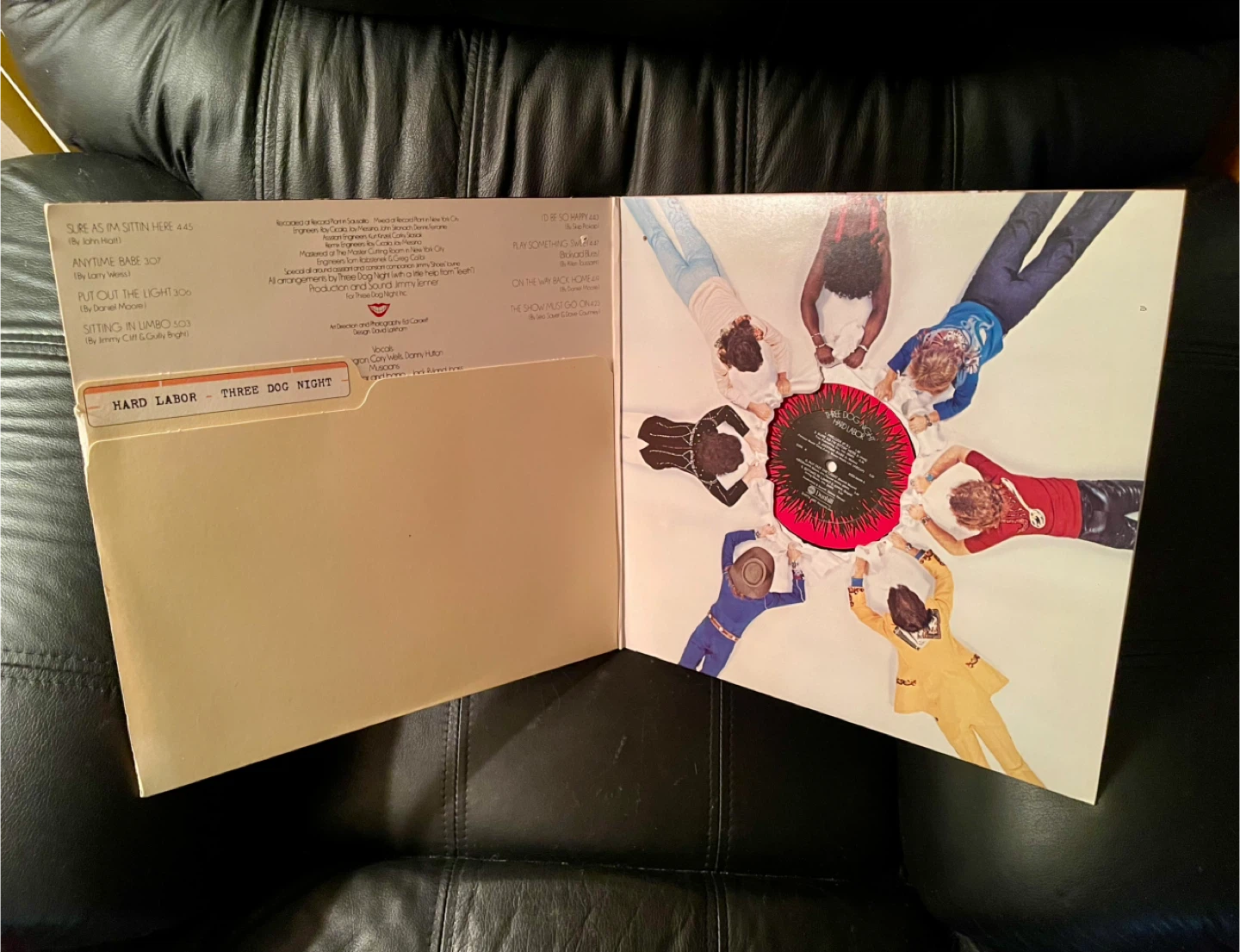 Three Dog Night "Hard Labor" Vinyl Record Album - photo 3