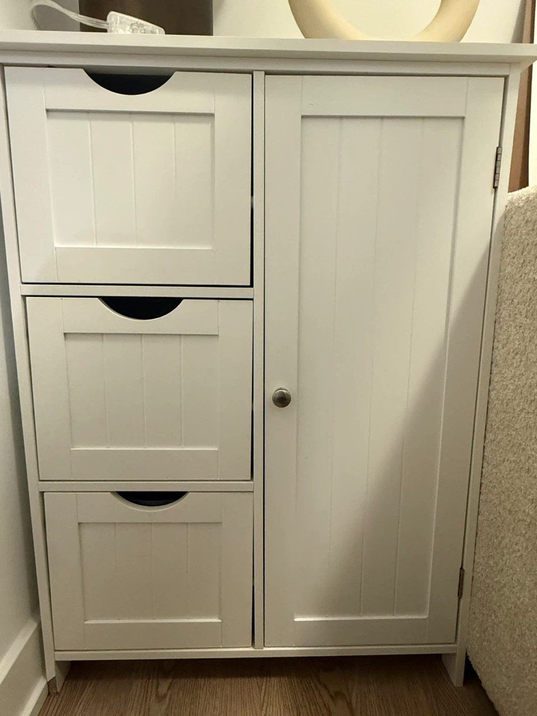 VASAGLE Bathroom Floor Storage Cabinet with 3 Drawers - photo 2