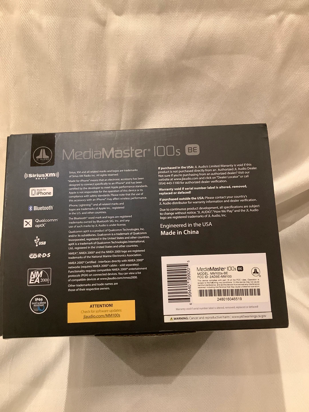 JL Audio MediaMaster 100s BE Marine Source Unit - photo 5