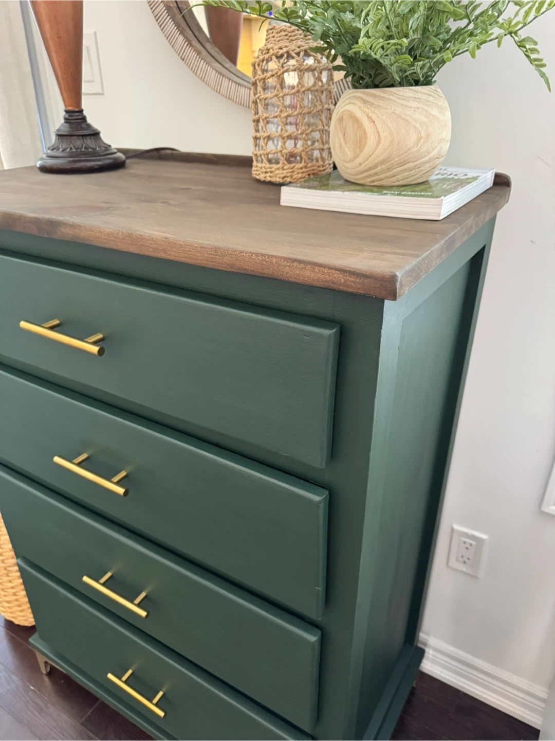 Modern Green Solid Wood Dresser - photo 5