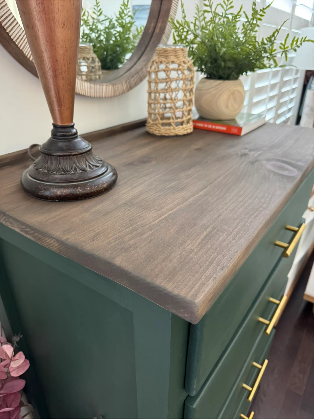 Modern Green Solid Wood Dresser - photo 4