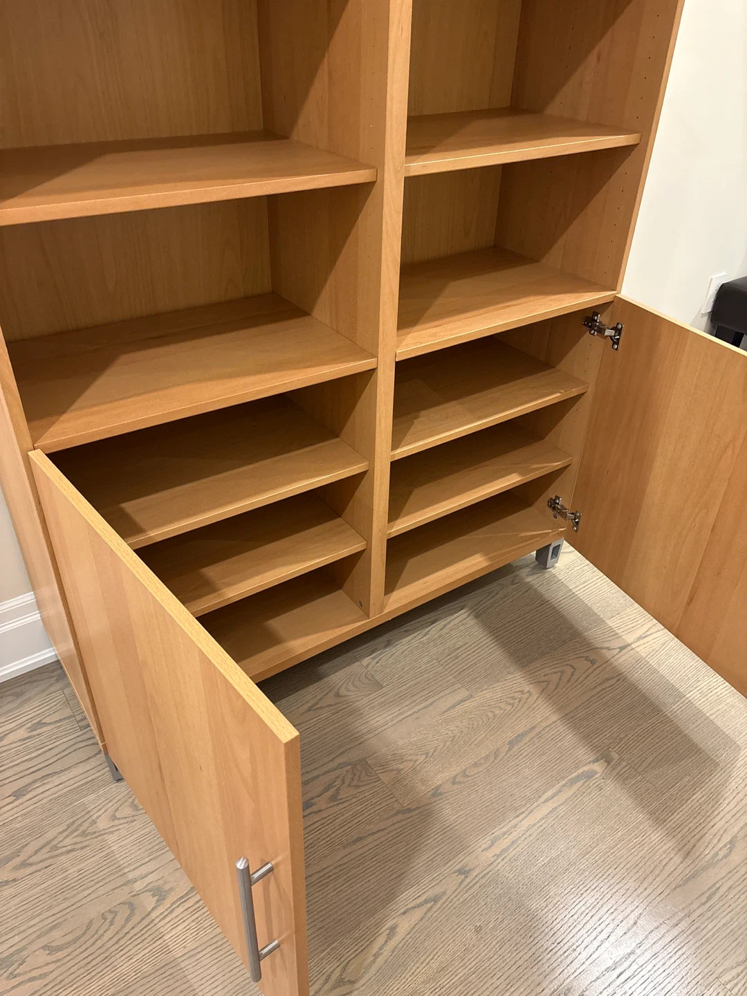 Wooden Storage Cabinet with Doors and Shelves - photo 3