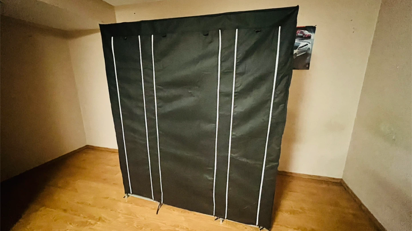 Black Portable Wardrobe Closet