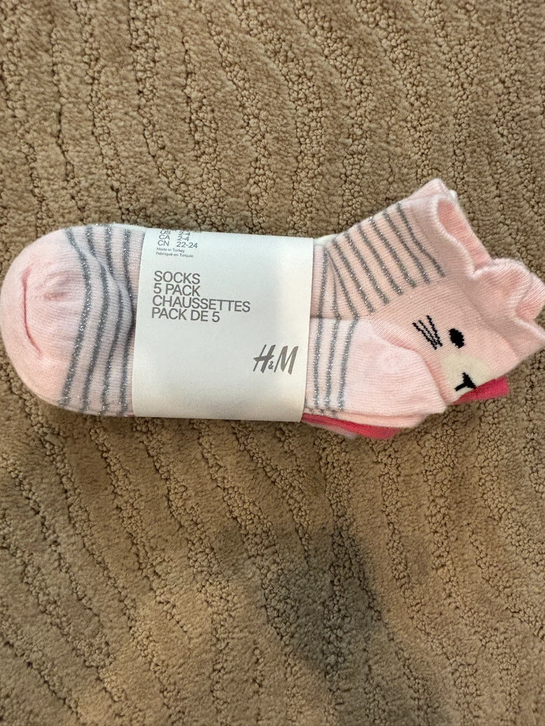 H&M Pack of 5 Kids Socks - brand new - photo 3