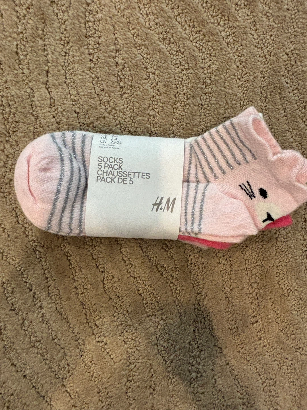 H&M Pack of 5 Kids Socks - brand new - photo 2