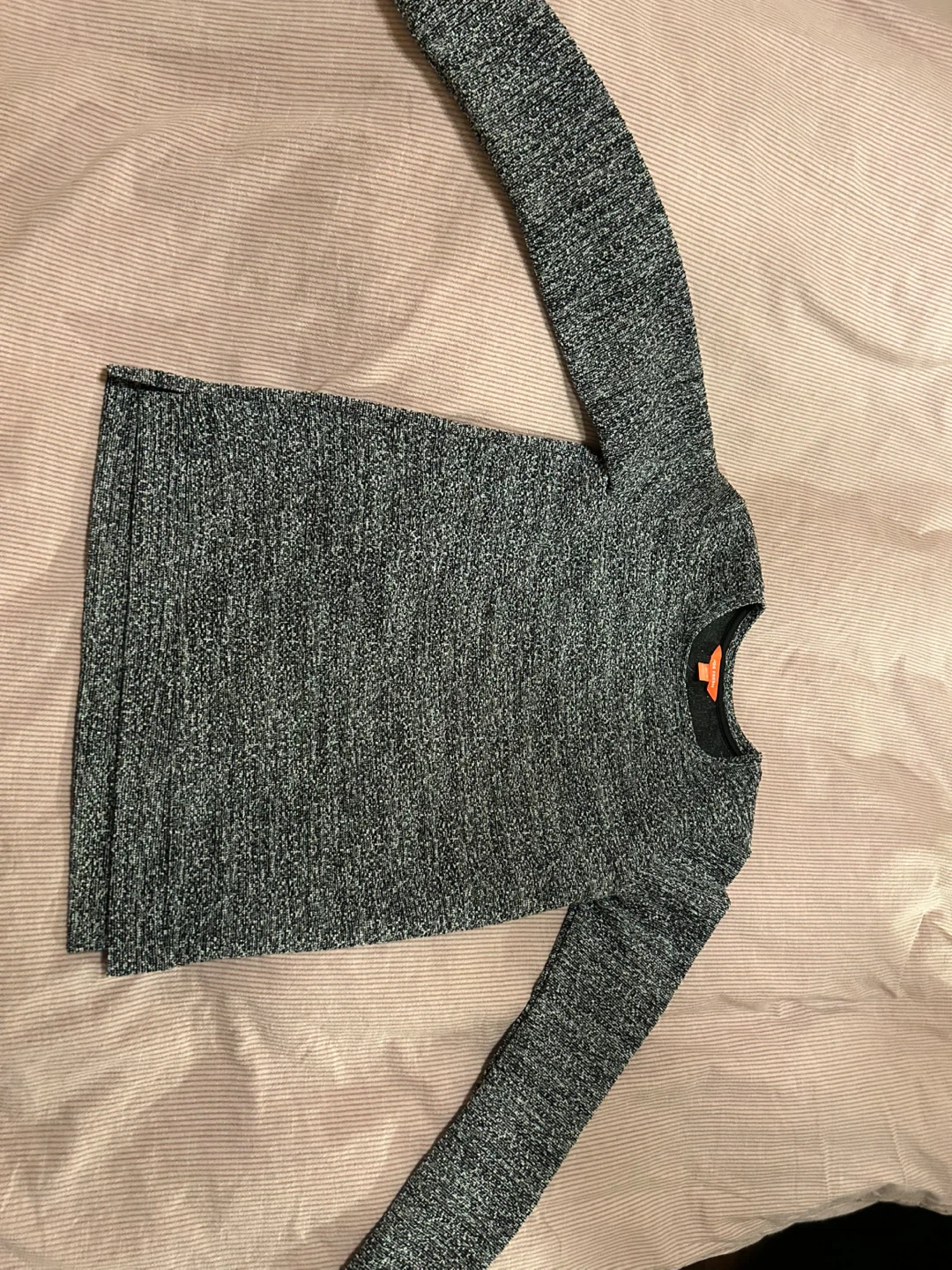 Joe Fresh Grey Marled Crew Neck Sweater XS/TP