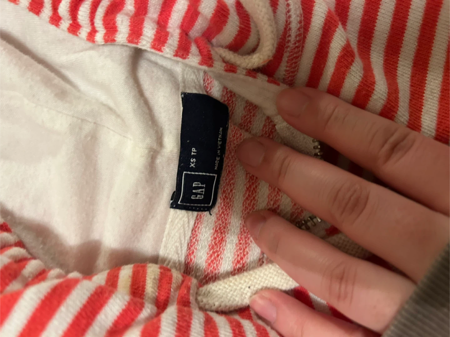 Gap Striped Hoodie XS - photo 2