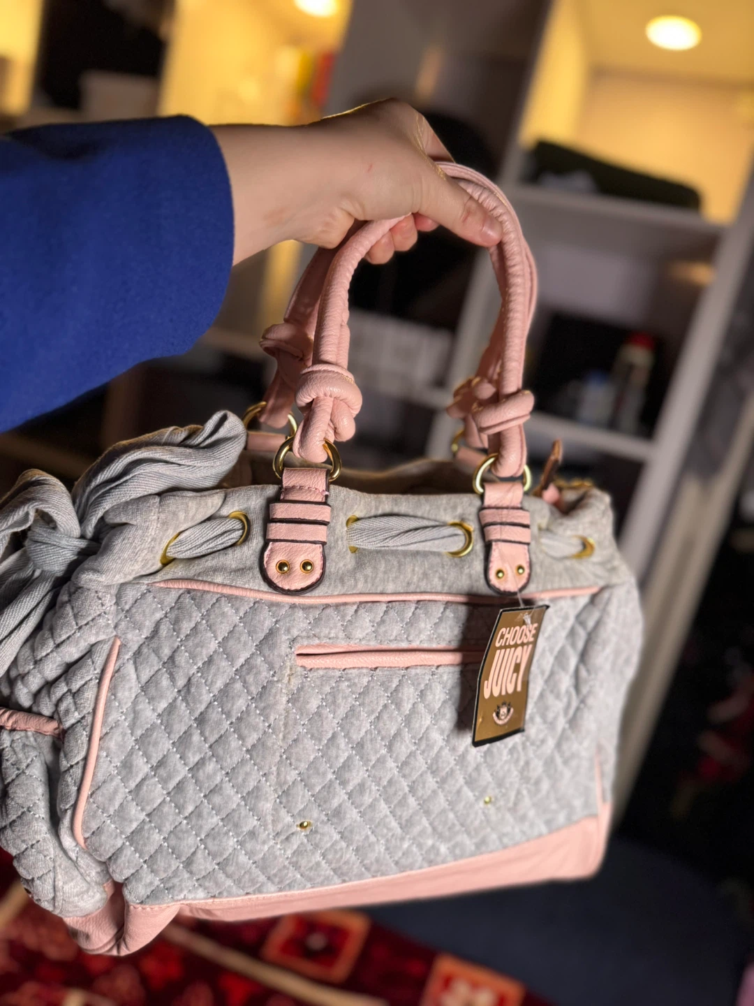Juicy Couture Pink Velour Shoulder Bag - photo 2