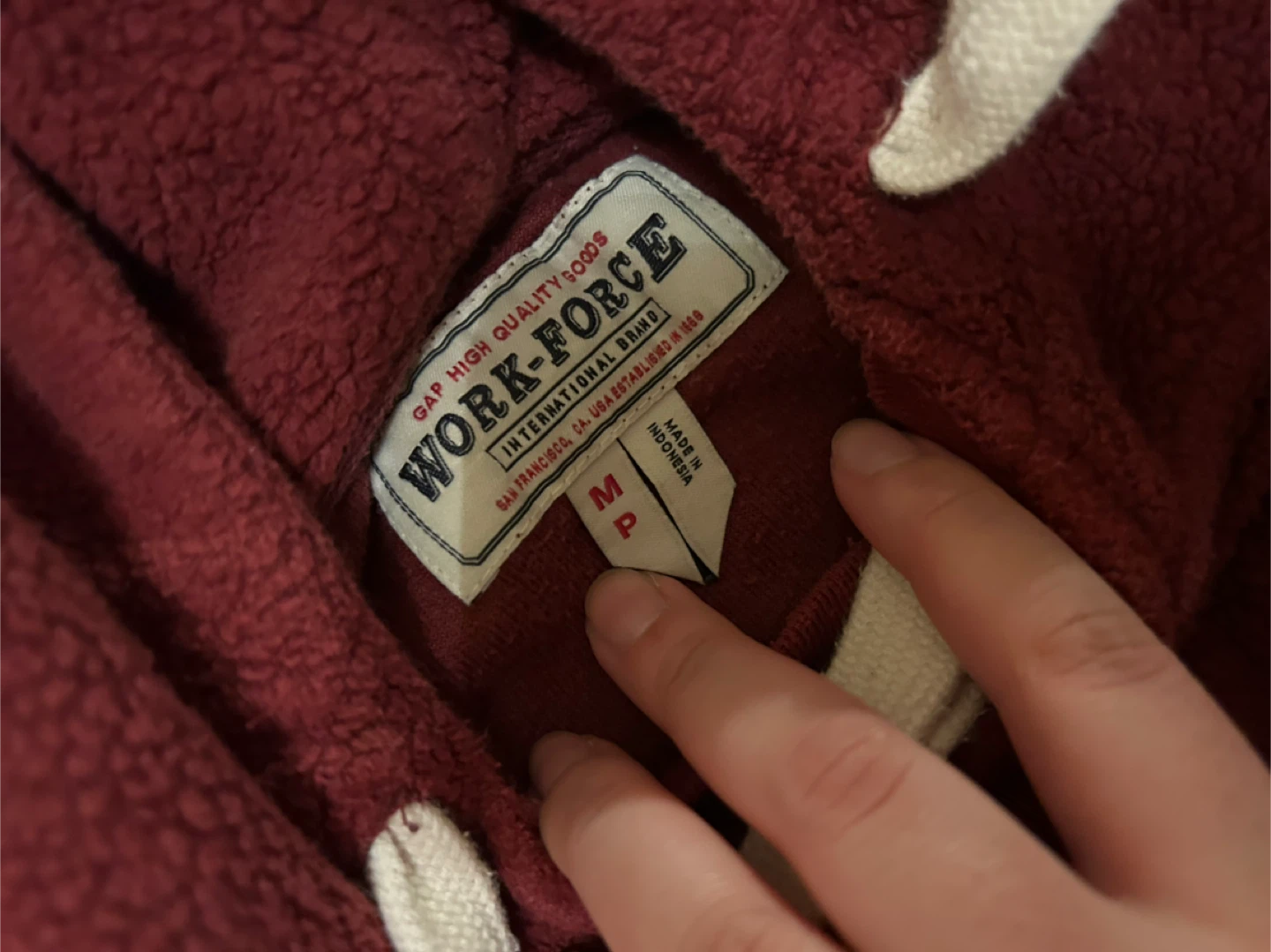 Gap Work-Force International Brand Hoodie - Red, Size M - photo 2