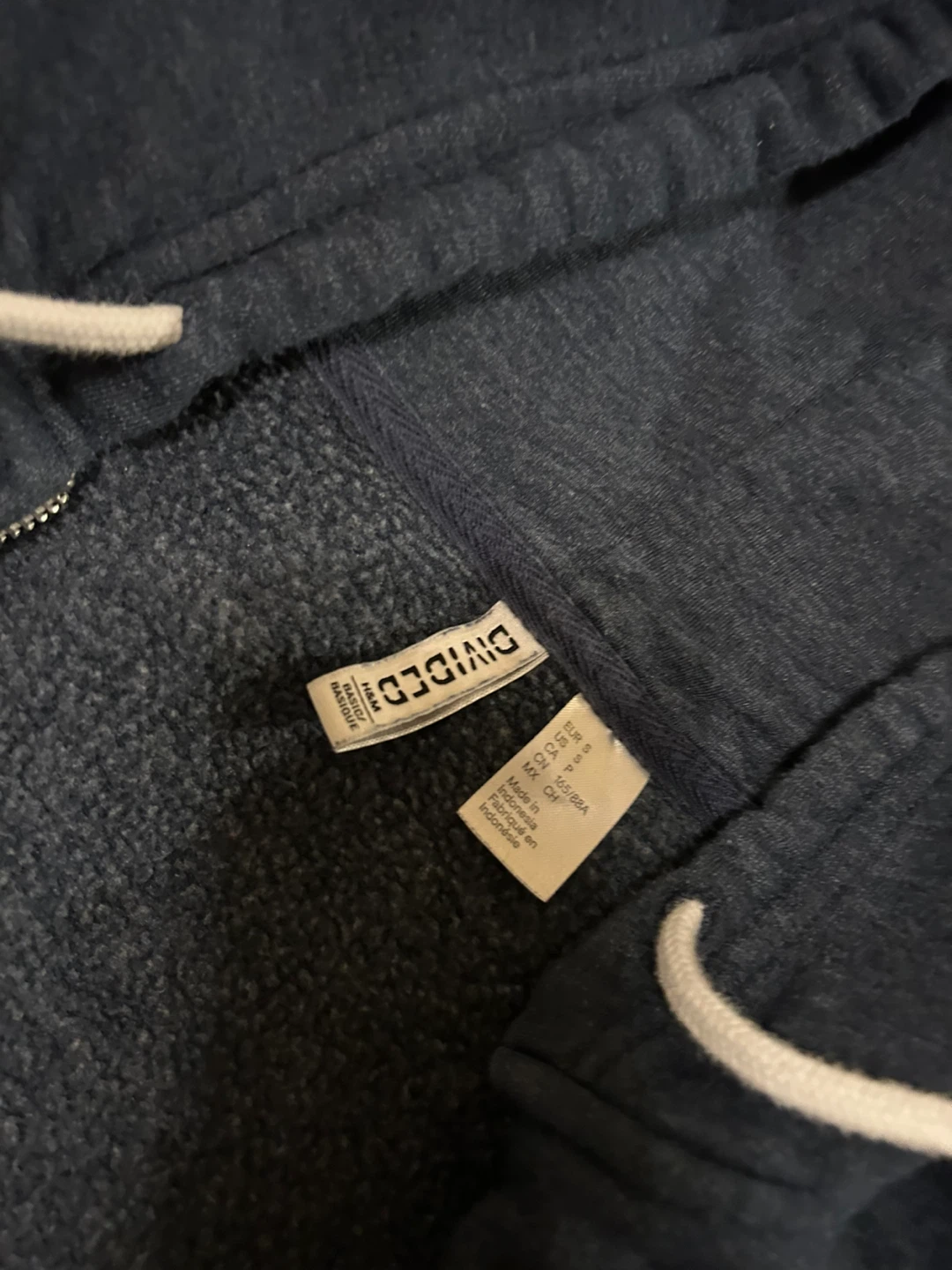 H&M Divided Zip-Up Hoodie - Navy Blue - Size M - photo 2