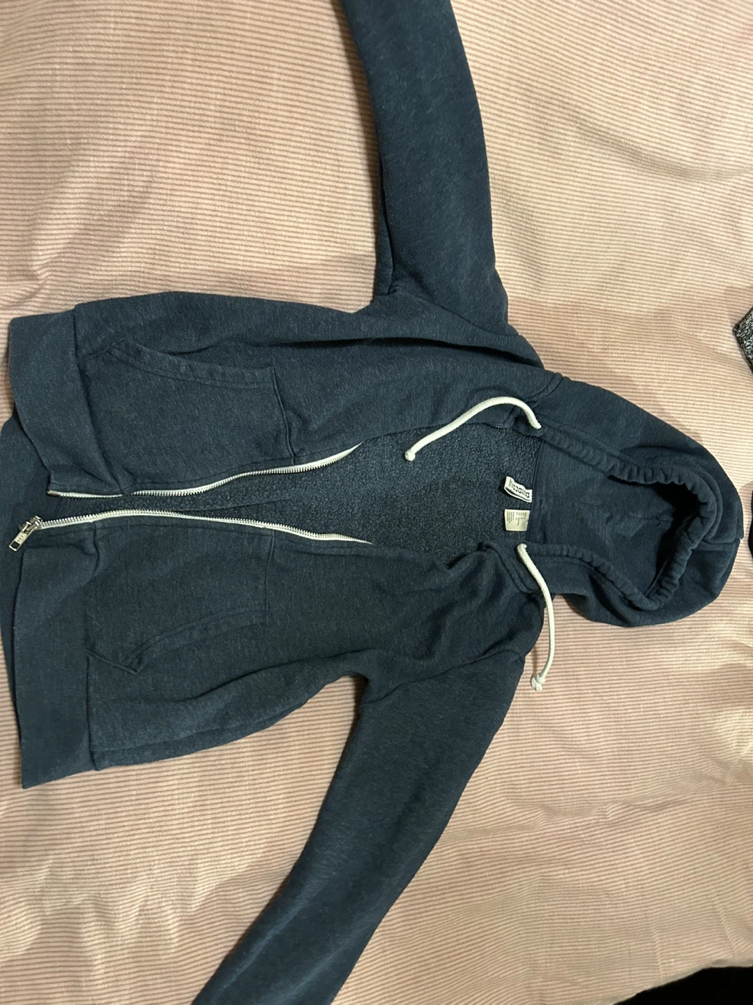 H&M Divided Zip-Up Hoodie - Navy Blue - Size M