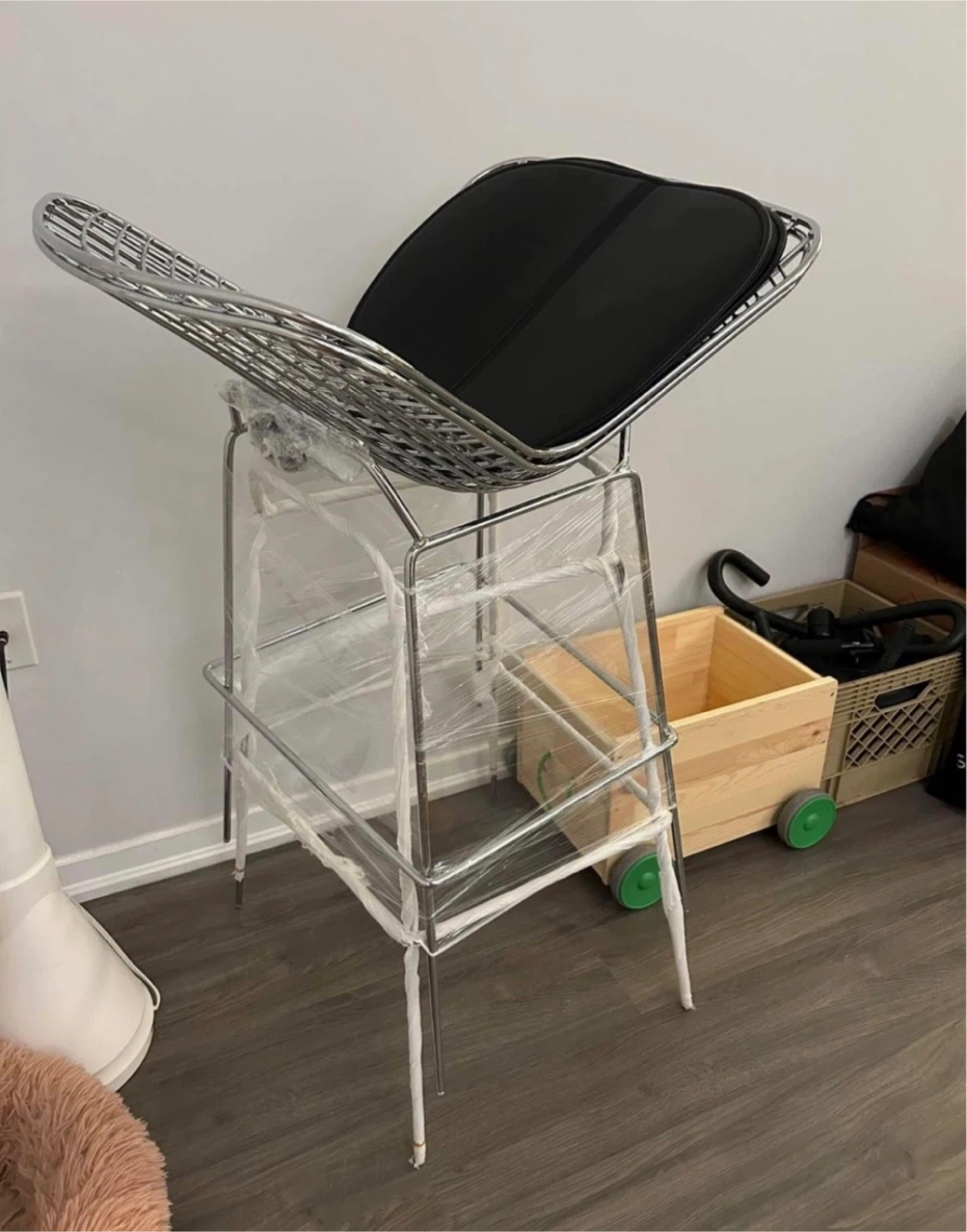 2 kitchen bar stool - chrome - photo 3