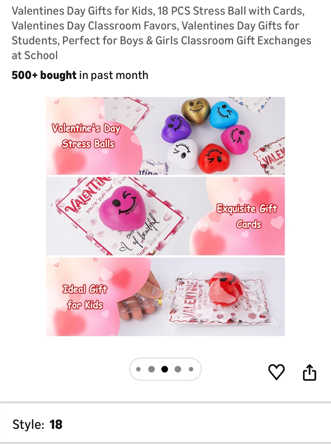 Brand New 18 PCS Valentine's Day Stress Balls and Gift Cards - photo 5
