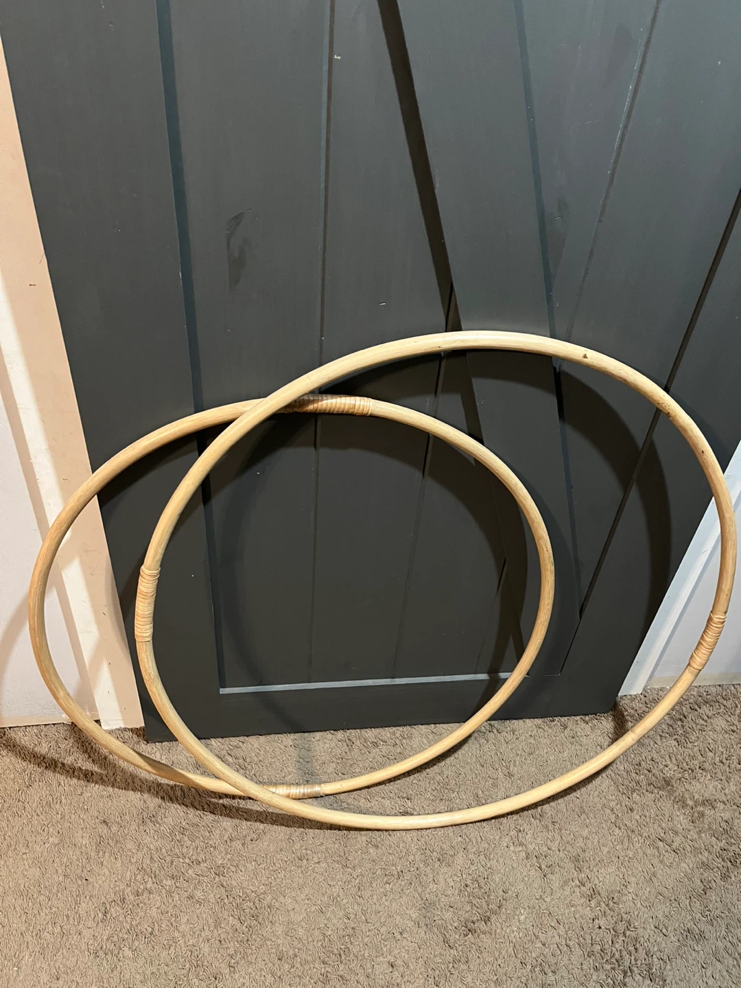 Set of 2 Wooden Hula Hoops