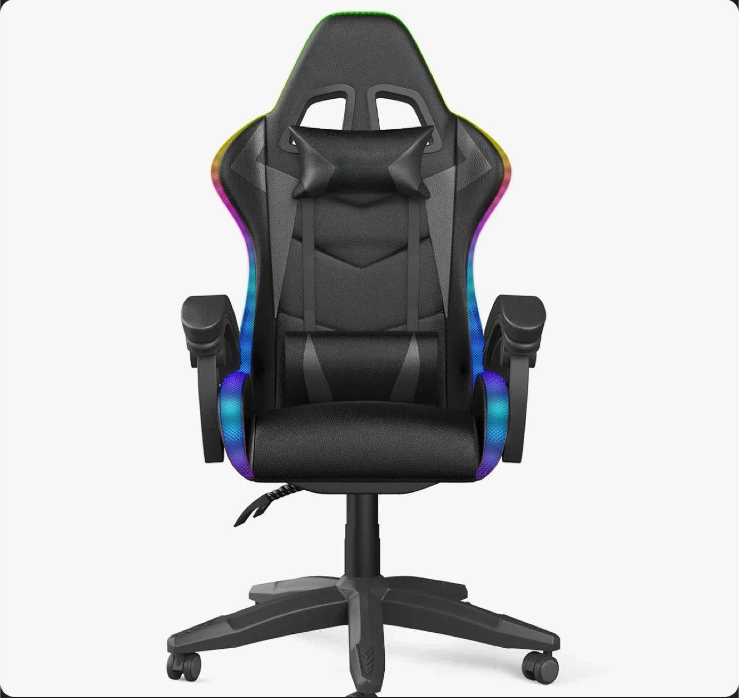 Black BGZZIA Gaming Chair with RGB Lighting - photo 2