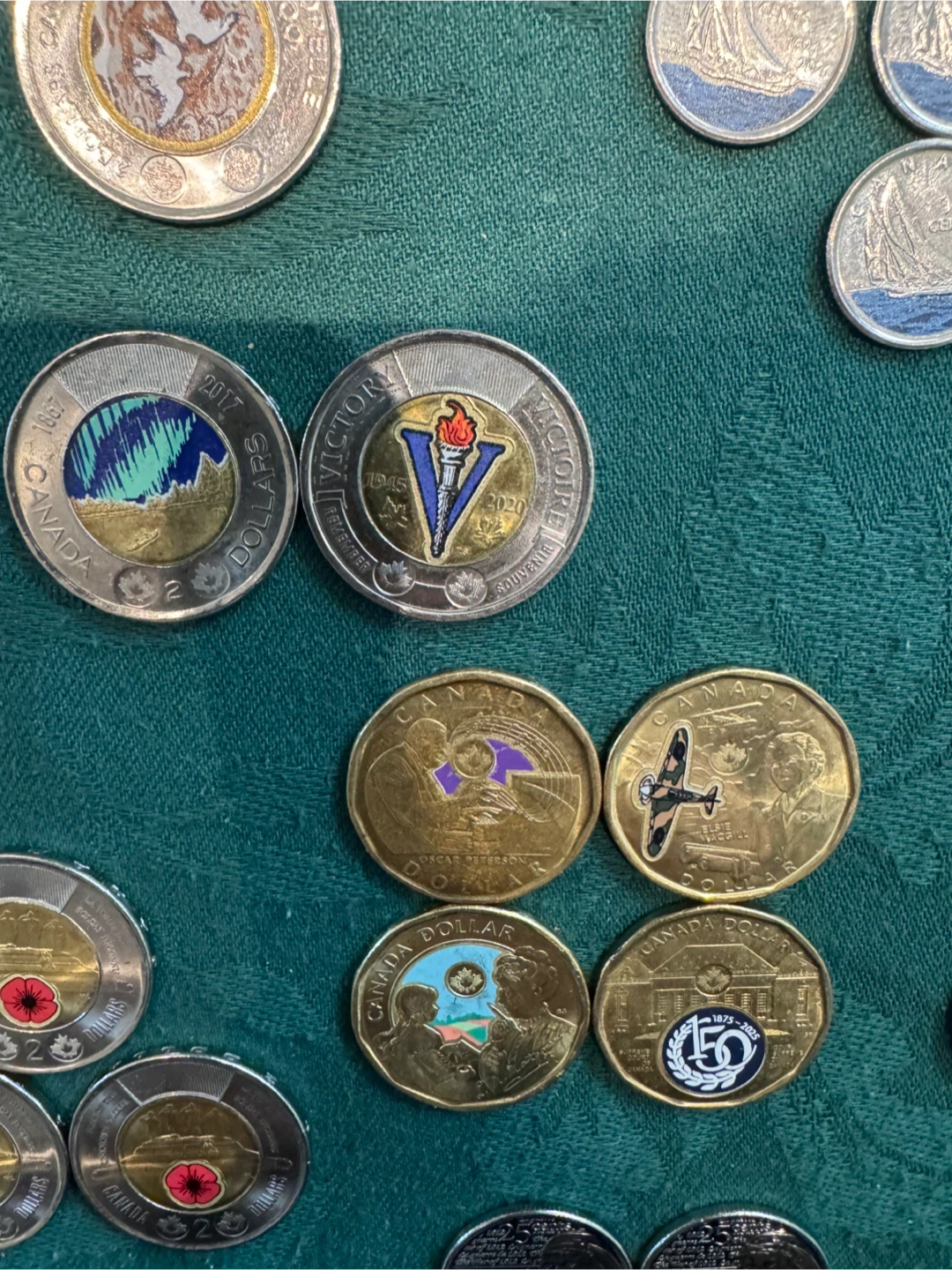 Collection of Canadian Commemorative Dollars and Quarters - photo 2