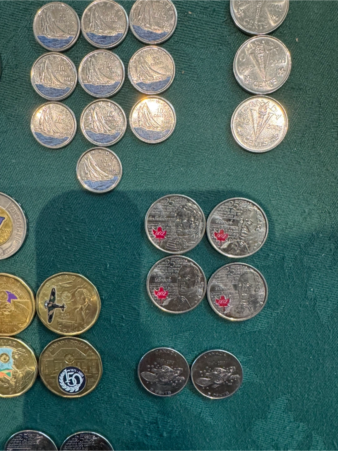 Collection of Canadian Commemorative Dollars and Quarters - photo 3