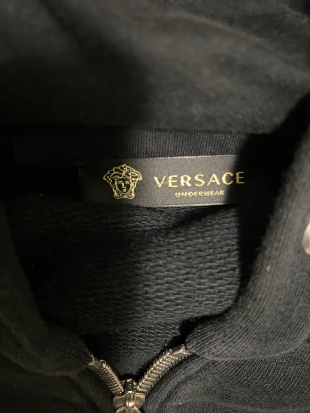 Versace Black Zip-Up Hoodie - photo 2