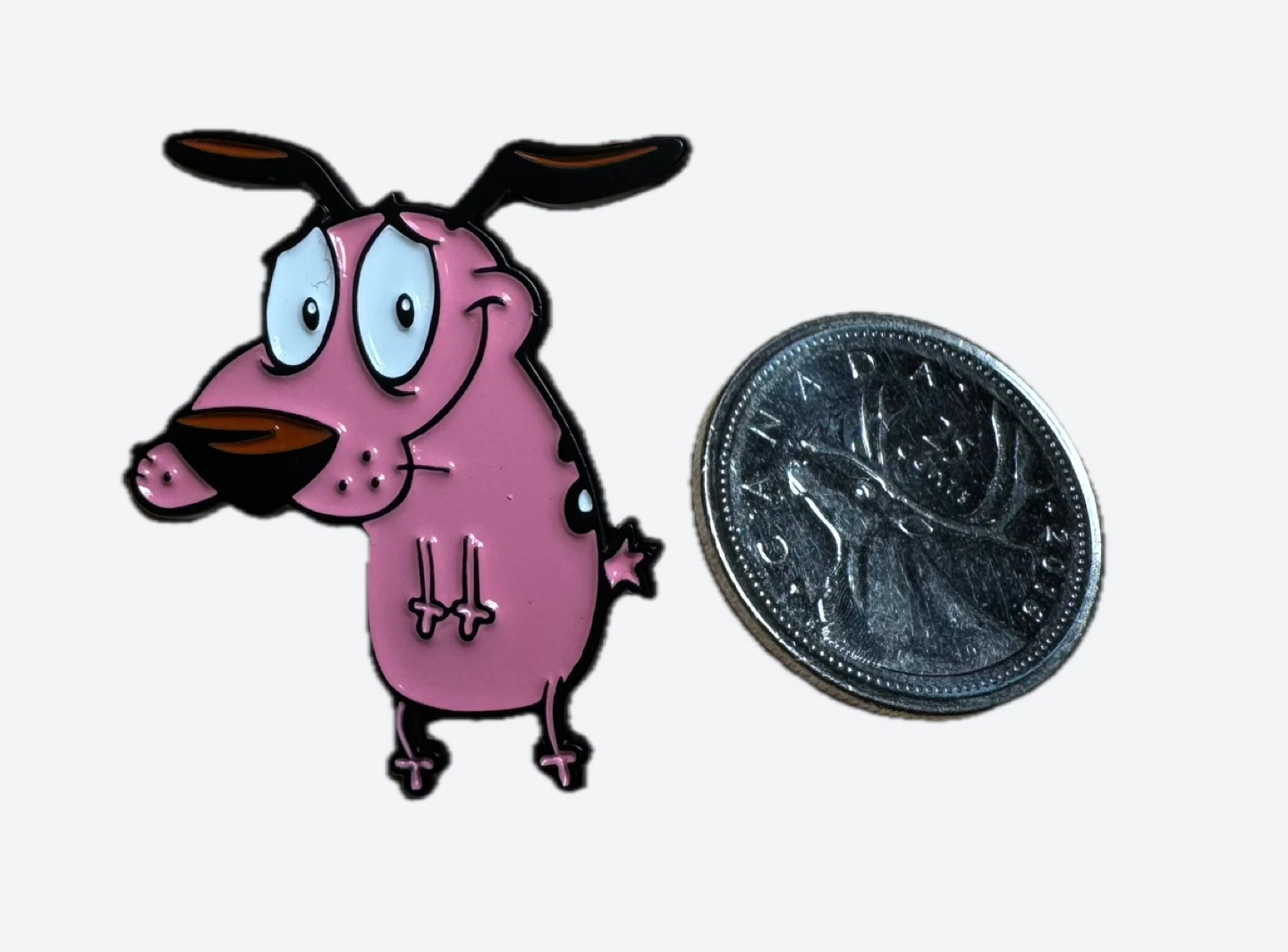 Courage the Cowardly Dog Enamel Pin - photo 2