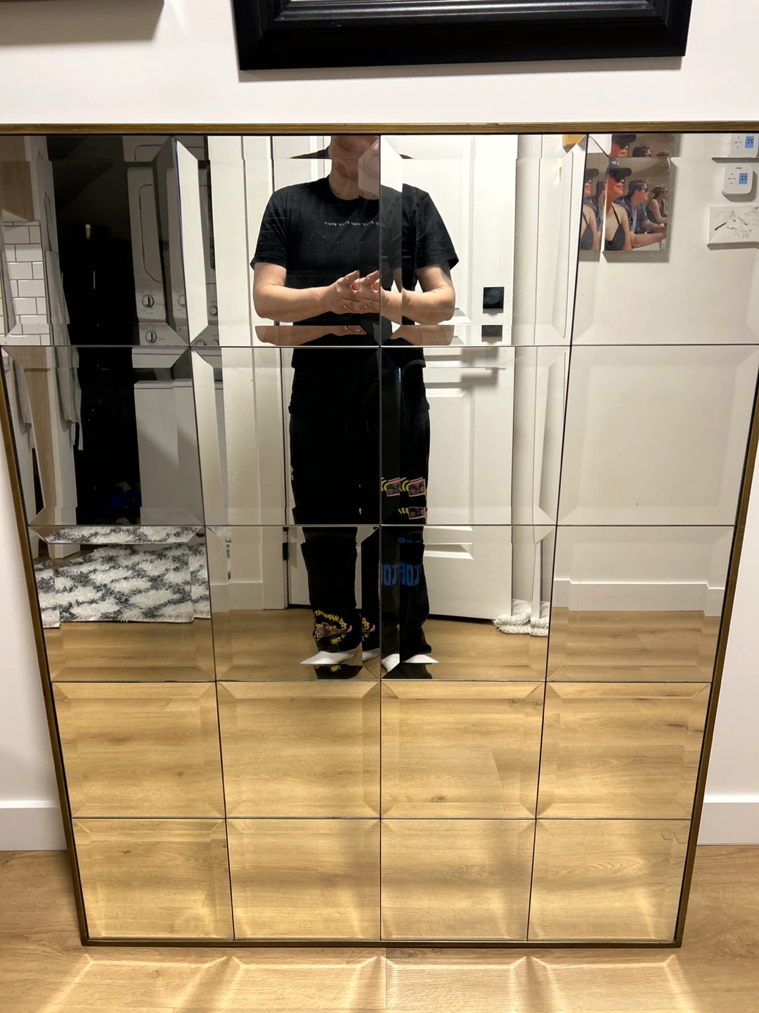 Decorative Wall Mirror with Gold Frame