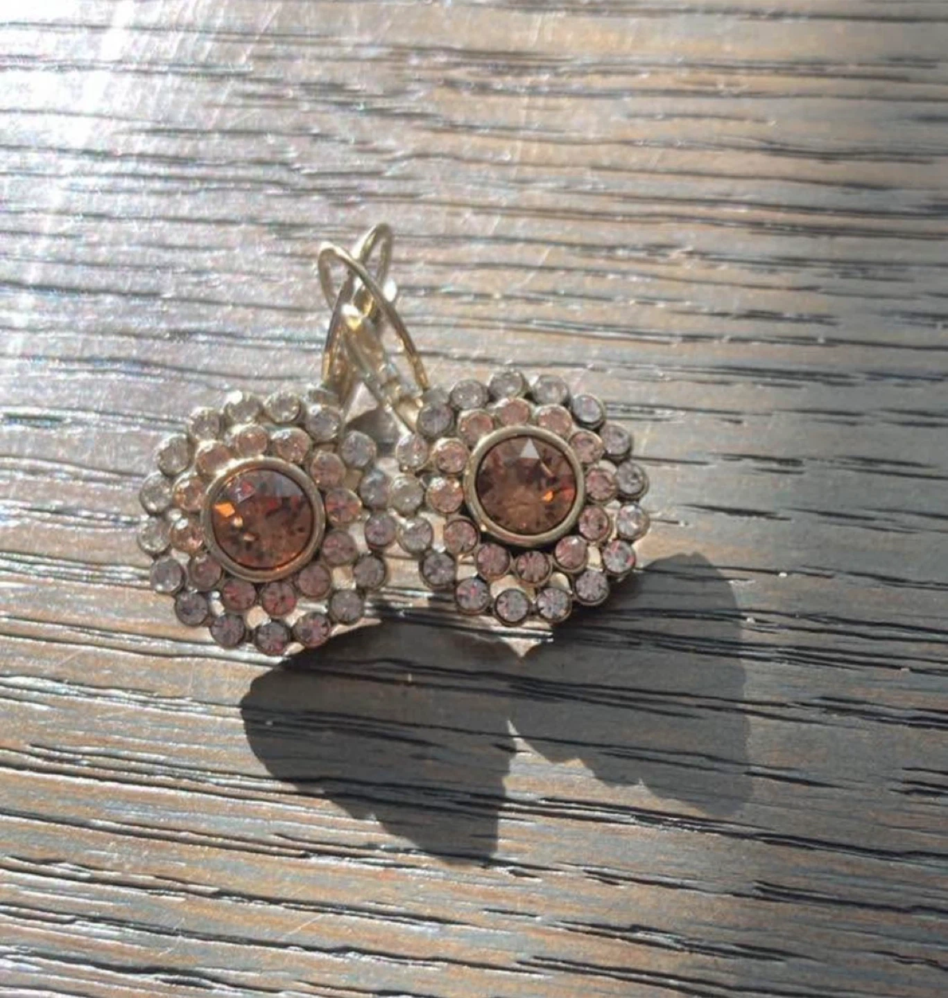 Sparkly Flower Stud Earrings