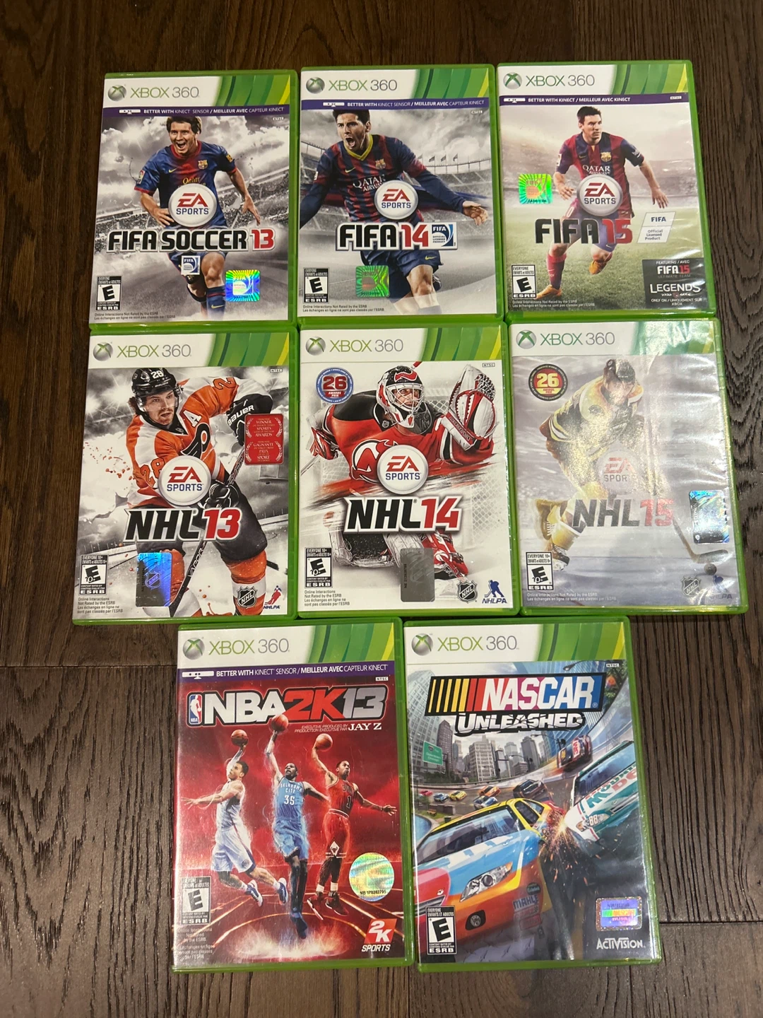 Xbox 360 Games NHL, FIFA, NBA, NASCAR