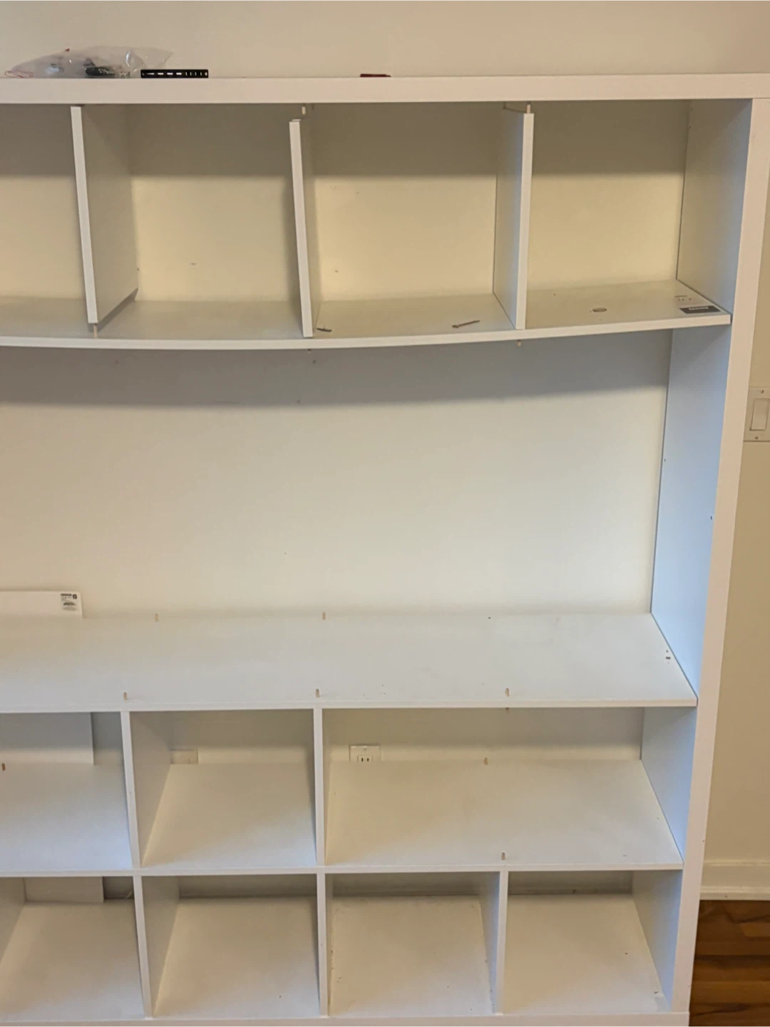 White IKEA KALLAX Shelf Unit - photo 3
