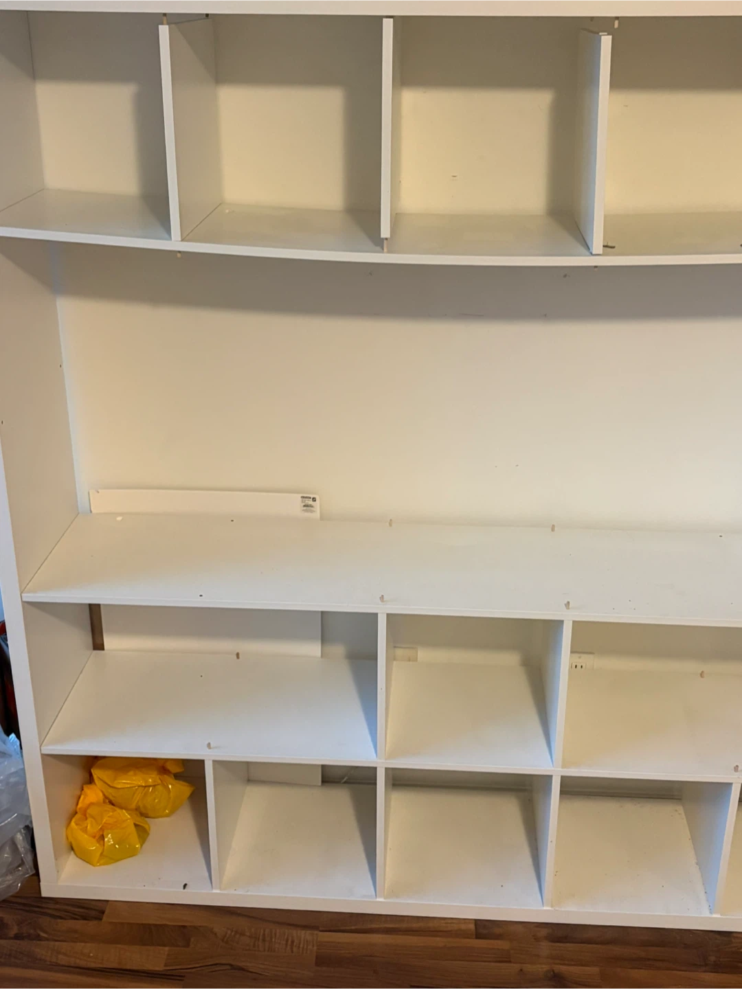 White IKEA KALLAX Shelf Unit - photo 2