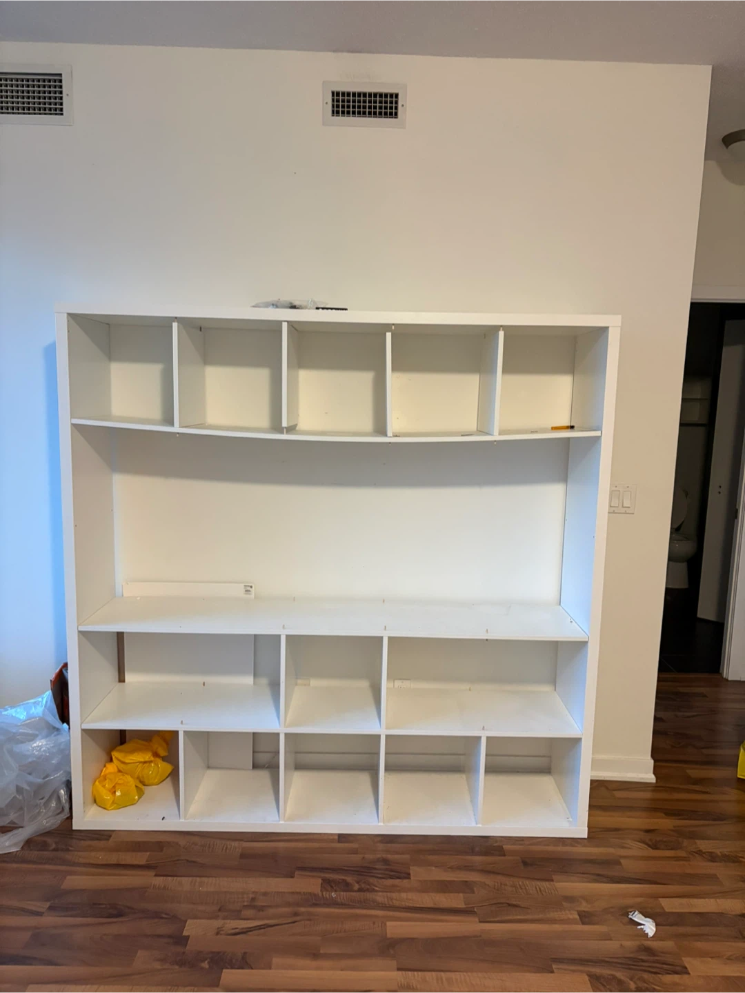 White IKEA KALLAX Shelf Unit