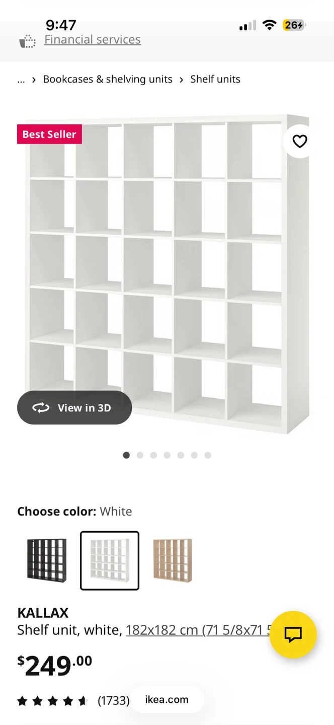 White IKEA KALLAX Shelf Unit - photo 4