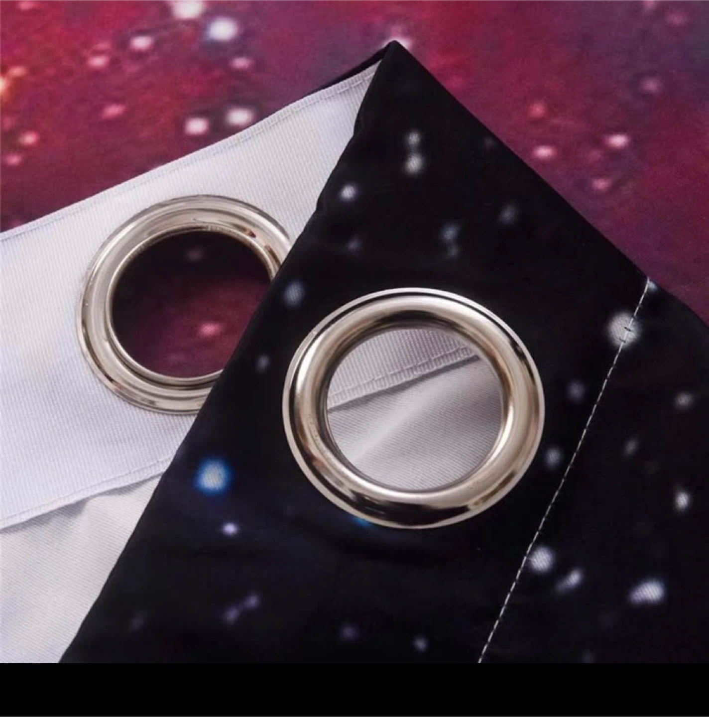 Space Nebula Print Blackout Curtains - photo 3