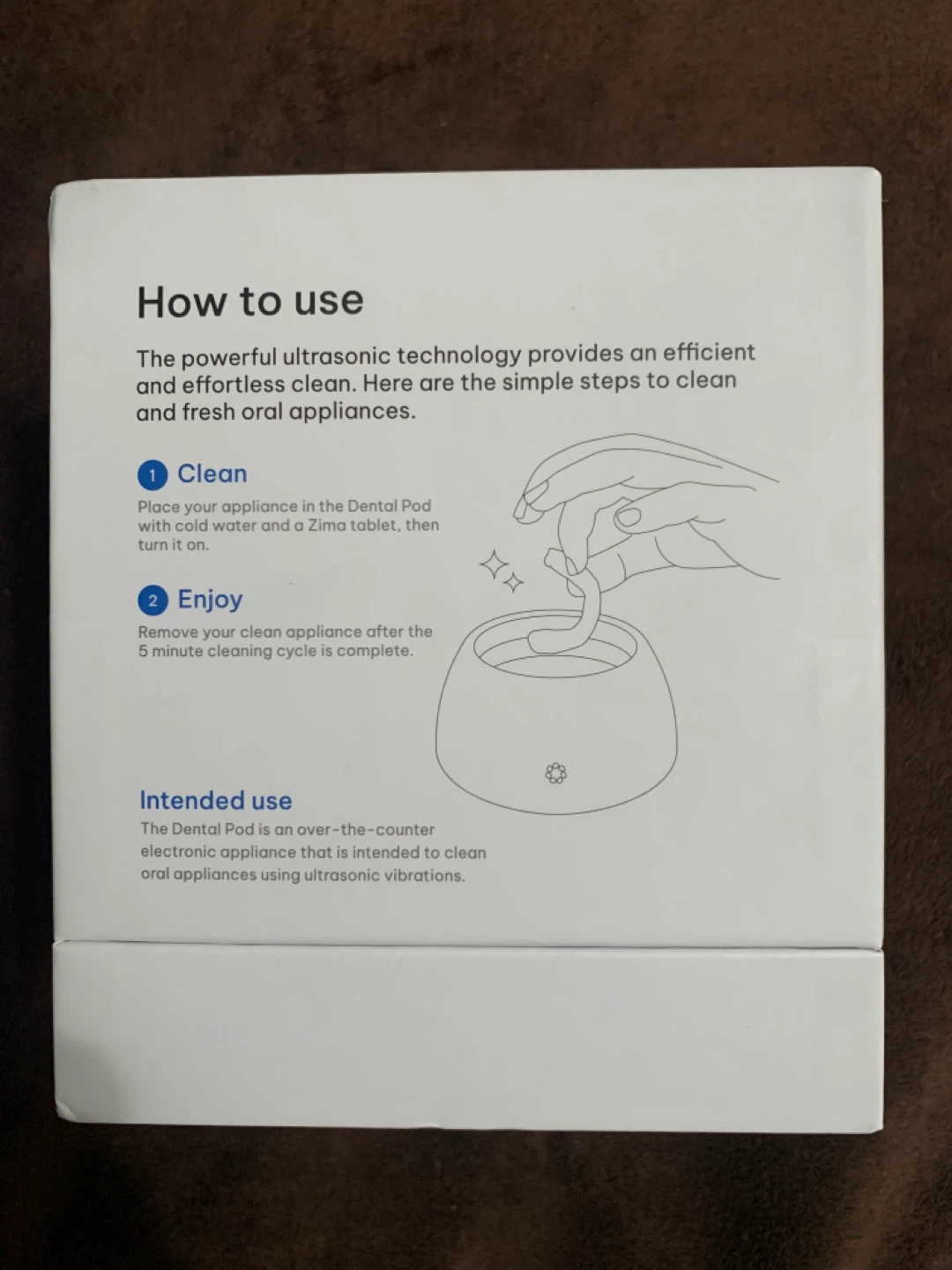 Dental Pod ZIMA Ultrasonic Retainer Oral Appliance Cleaner - photo 4