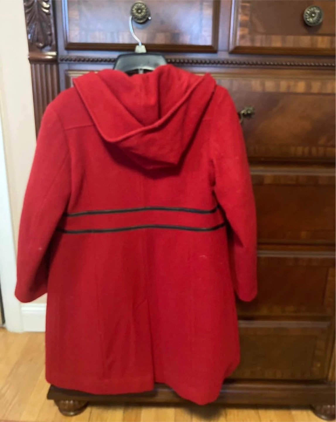 Rothschild Red Hooded Coat Size 14 - photo 2