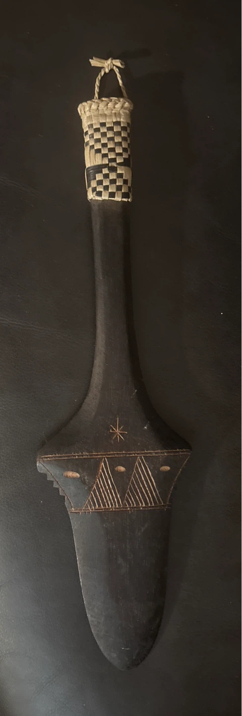 Fiji Carved Wooden weapon repro