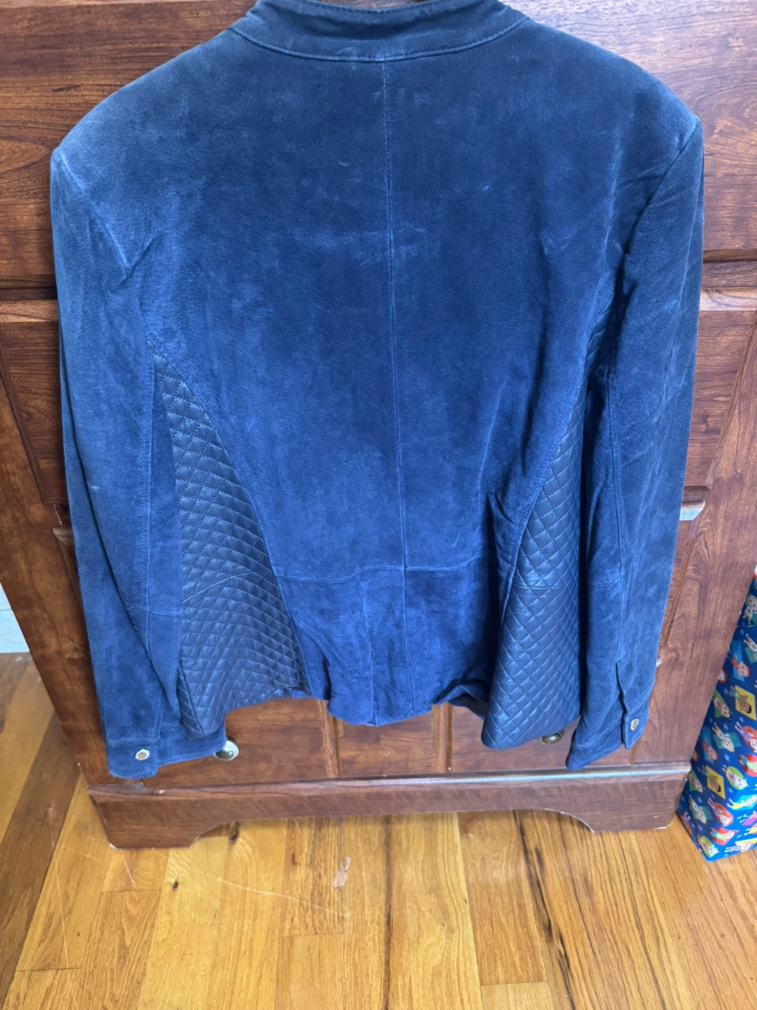 Isaac Mizrahi Suede Navy Jacket - Size16 - photo 2