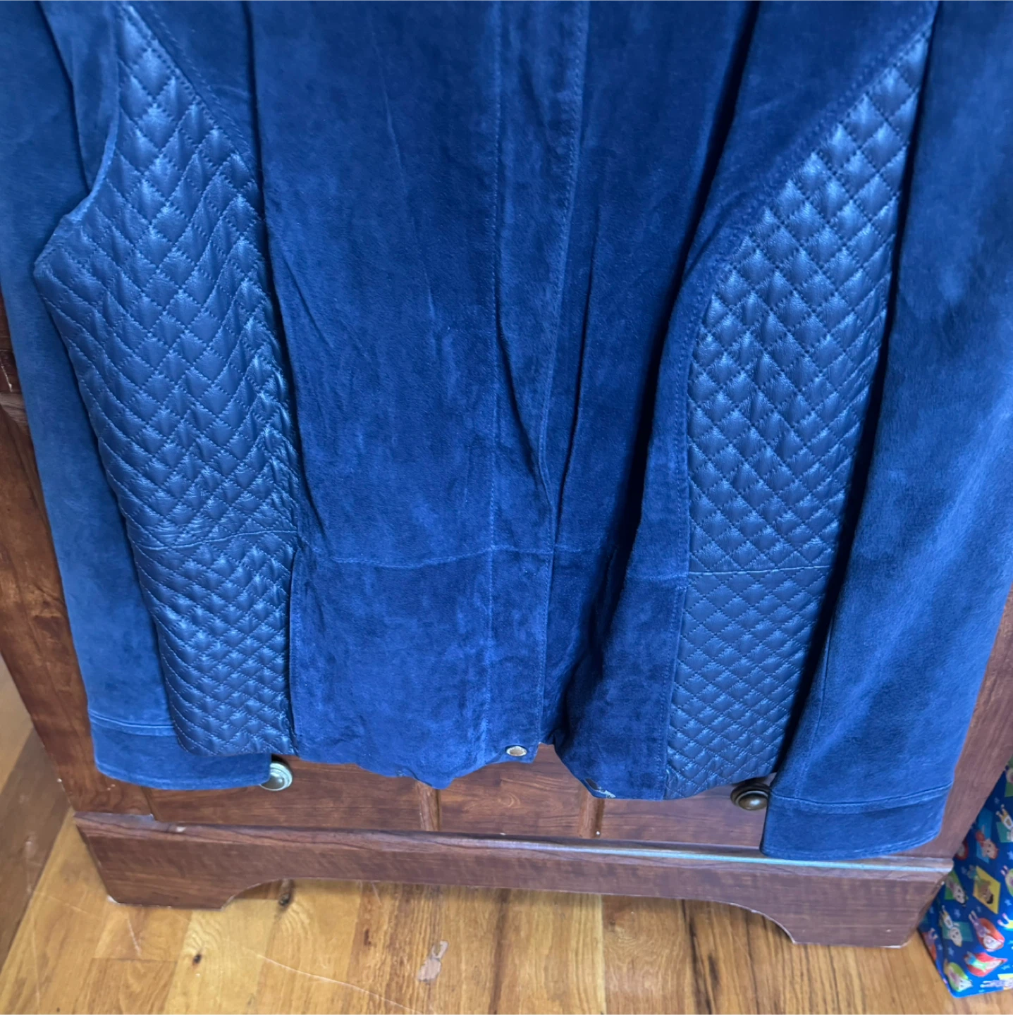 Isaac Mizrahi Suede Navy Jacket - Size16 - photo 4