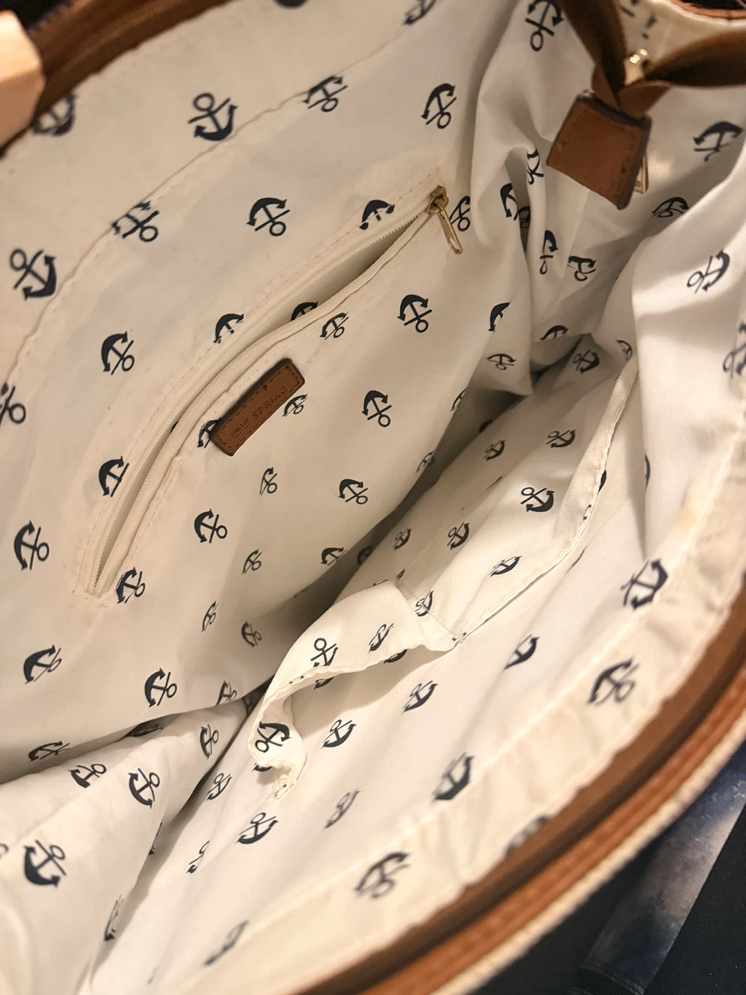Striped Tote Bag with Faux Leather Trim🏆 - photo 2