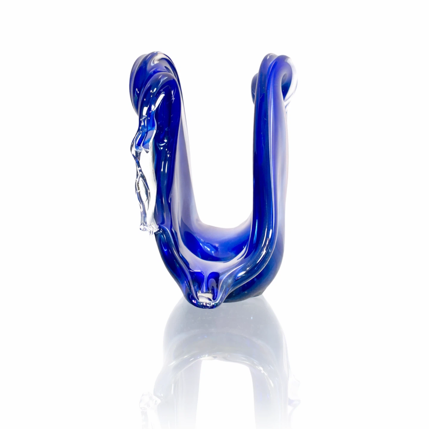 Murano Sculptural Cobalt Art Glass Form, Italy, c. 1960s - photo 3