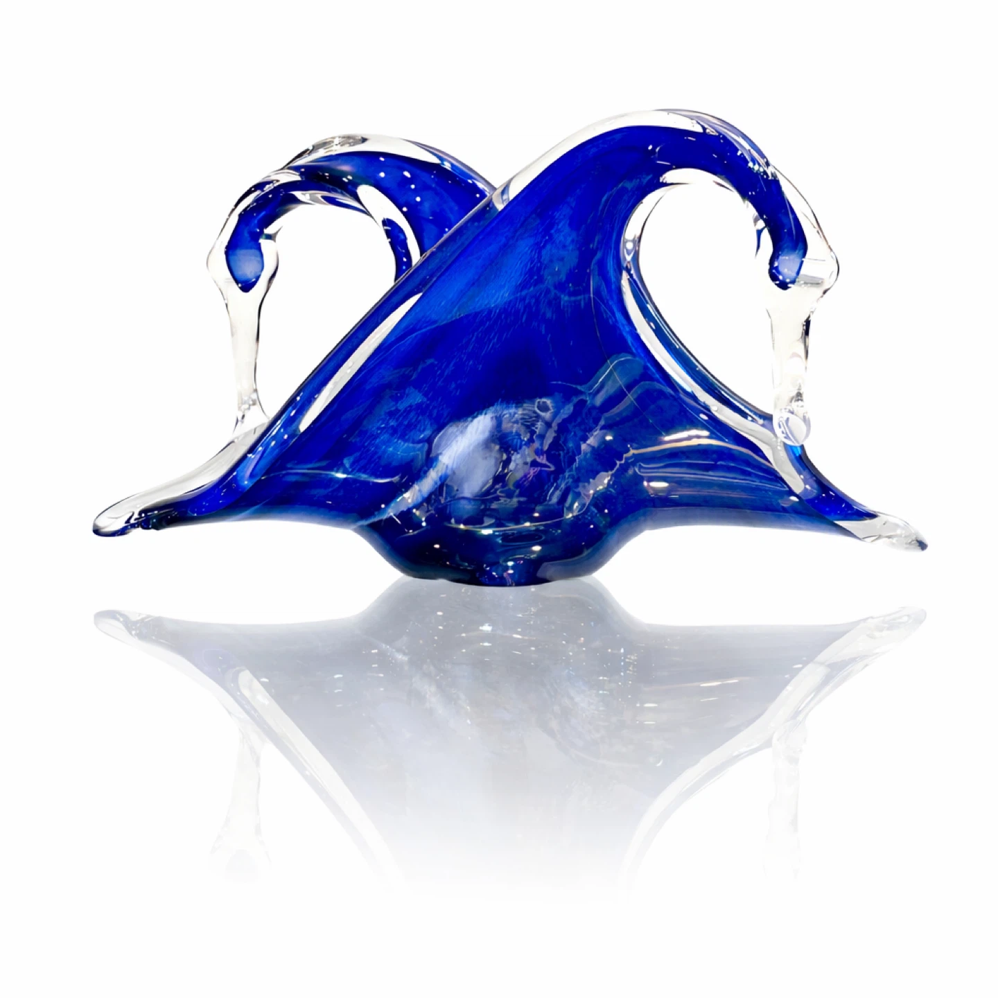 Murano Sculptural Cobalt Art Glass Form, Italy, c. 1960s - photo 2