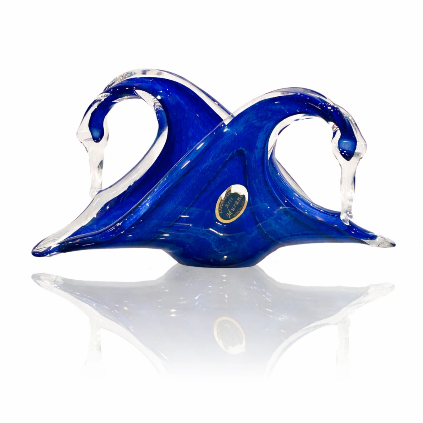Murano Sculptural Cobalt Art Glass Form, Italy, c. 1960s - photo 4