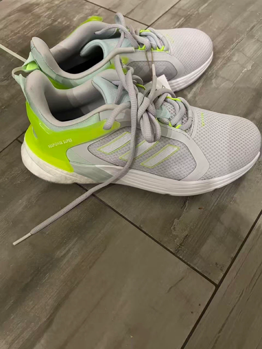 Adidas Response Super Running Shoes - Grey/Neon