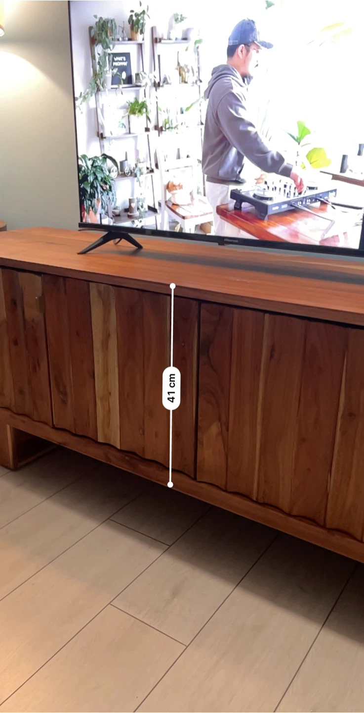 Solid Wood Media Console TV Stand - photo 5