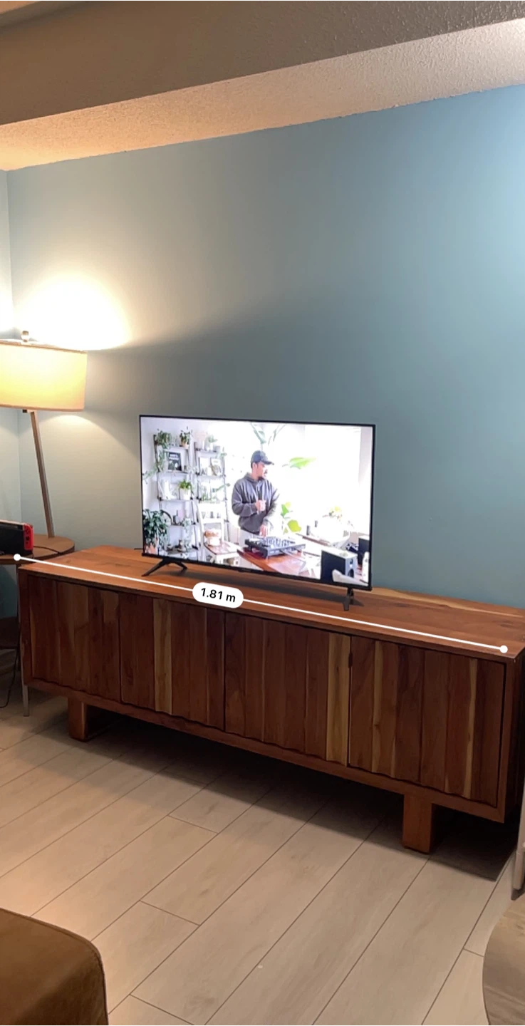 Solid Wood Media Console TV Stand - photo 3